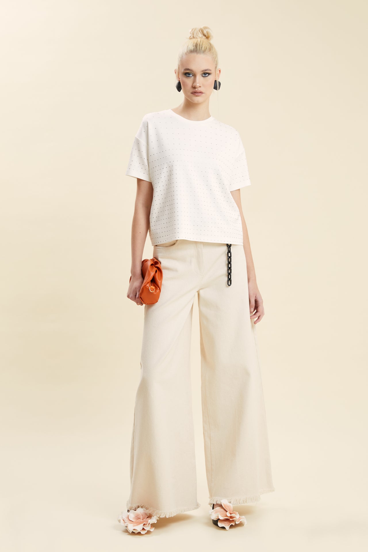 Stone Embellished T-shirt