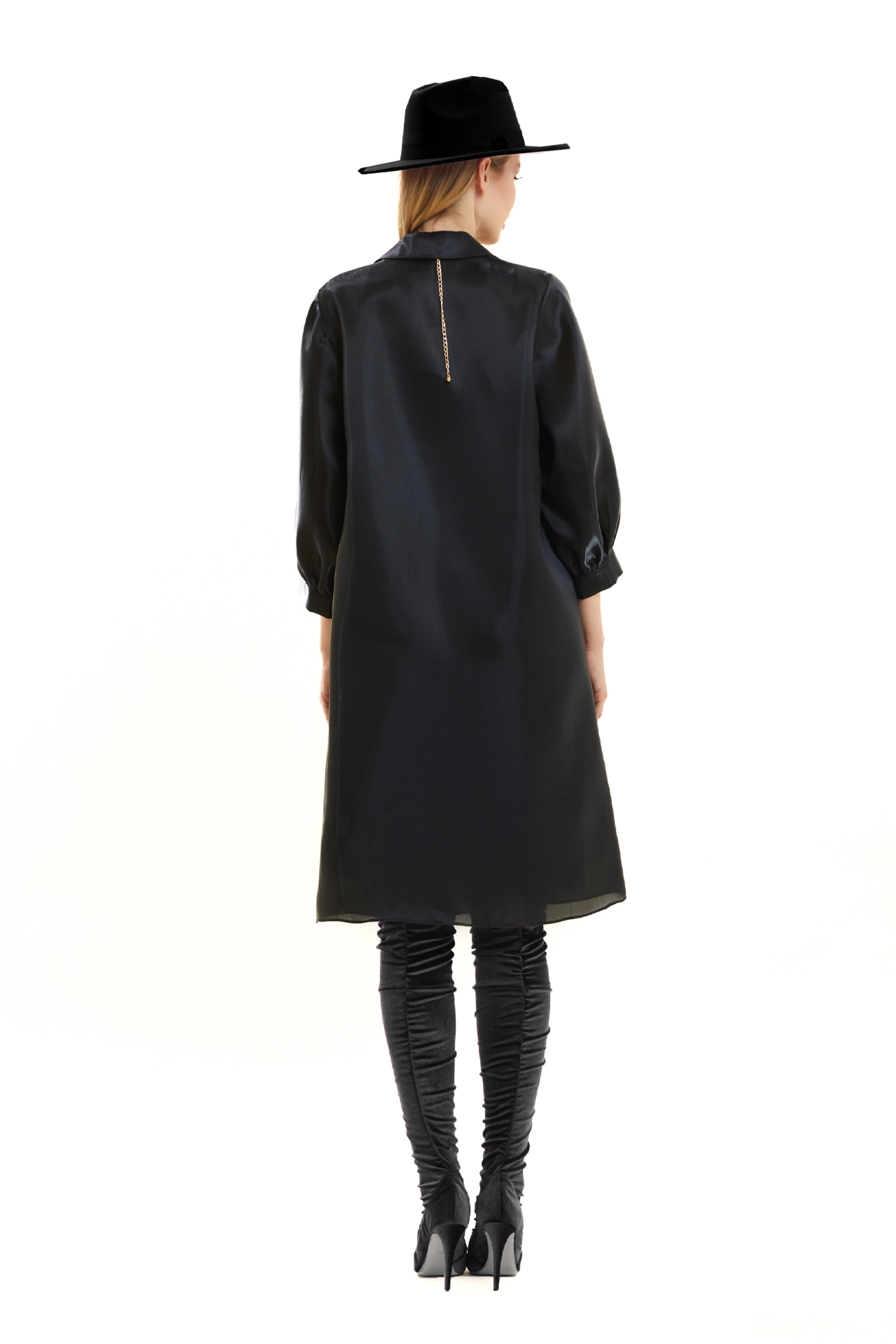 Organza Dress with Necklace