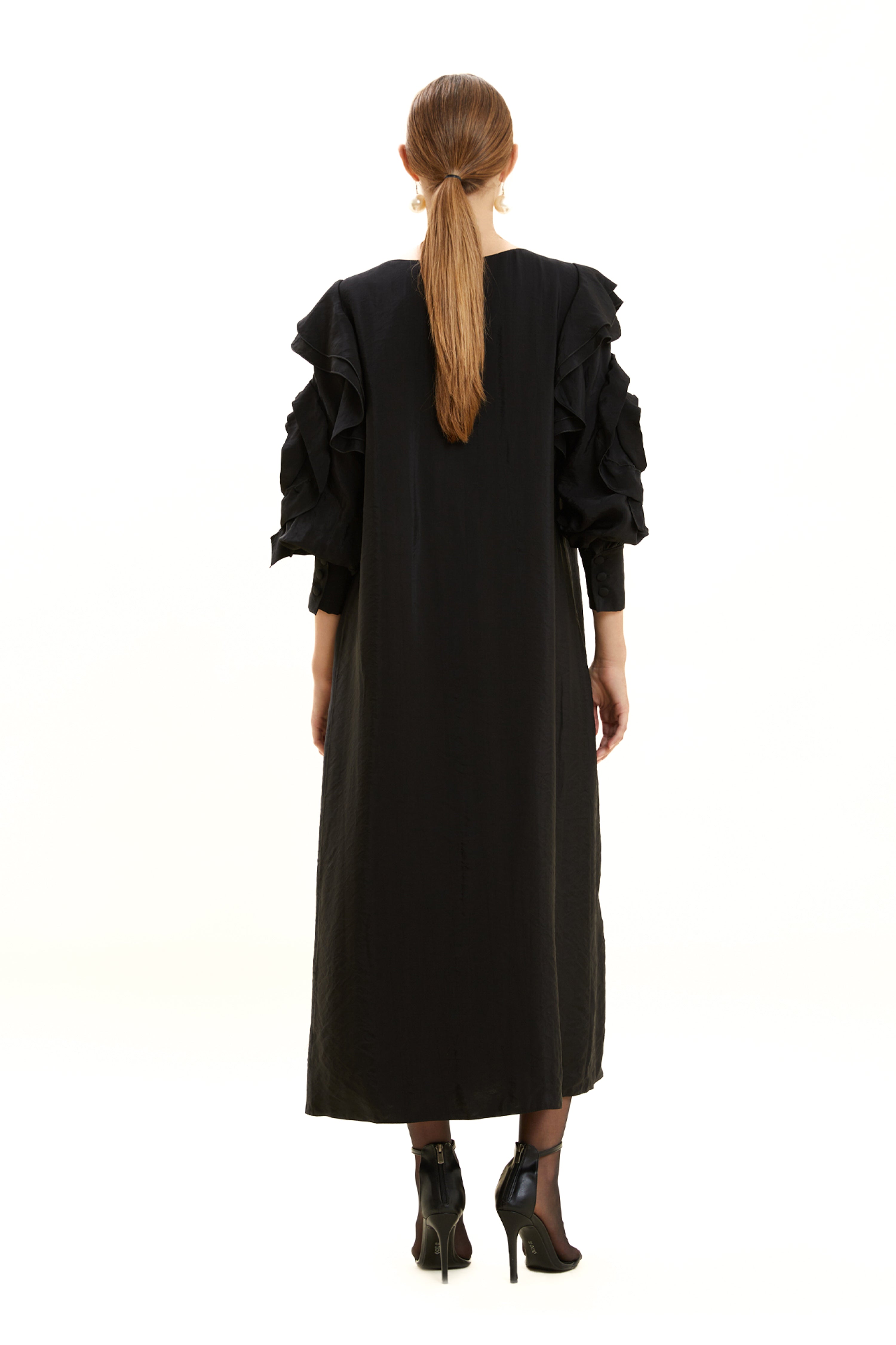 Sleeve Detailed Cocktail Dress
