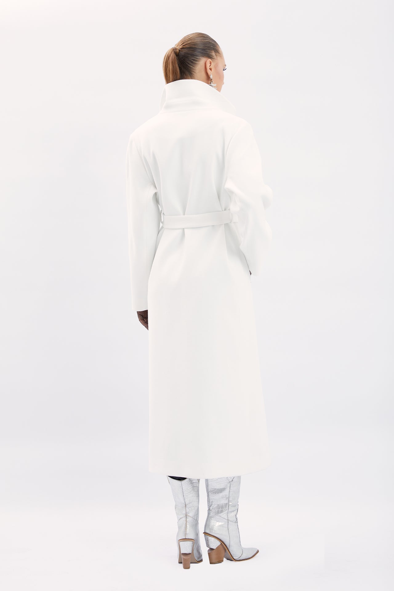 Belted Coat with Belt Detail