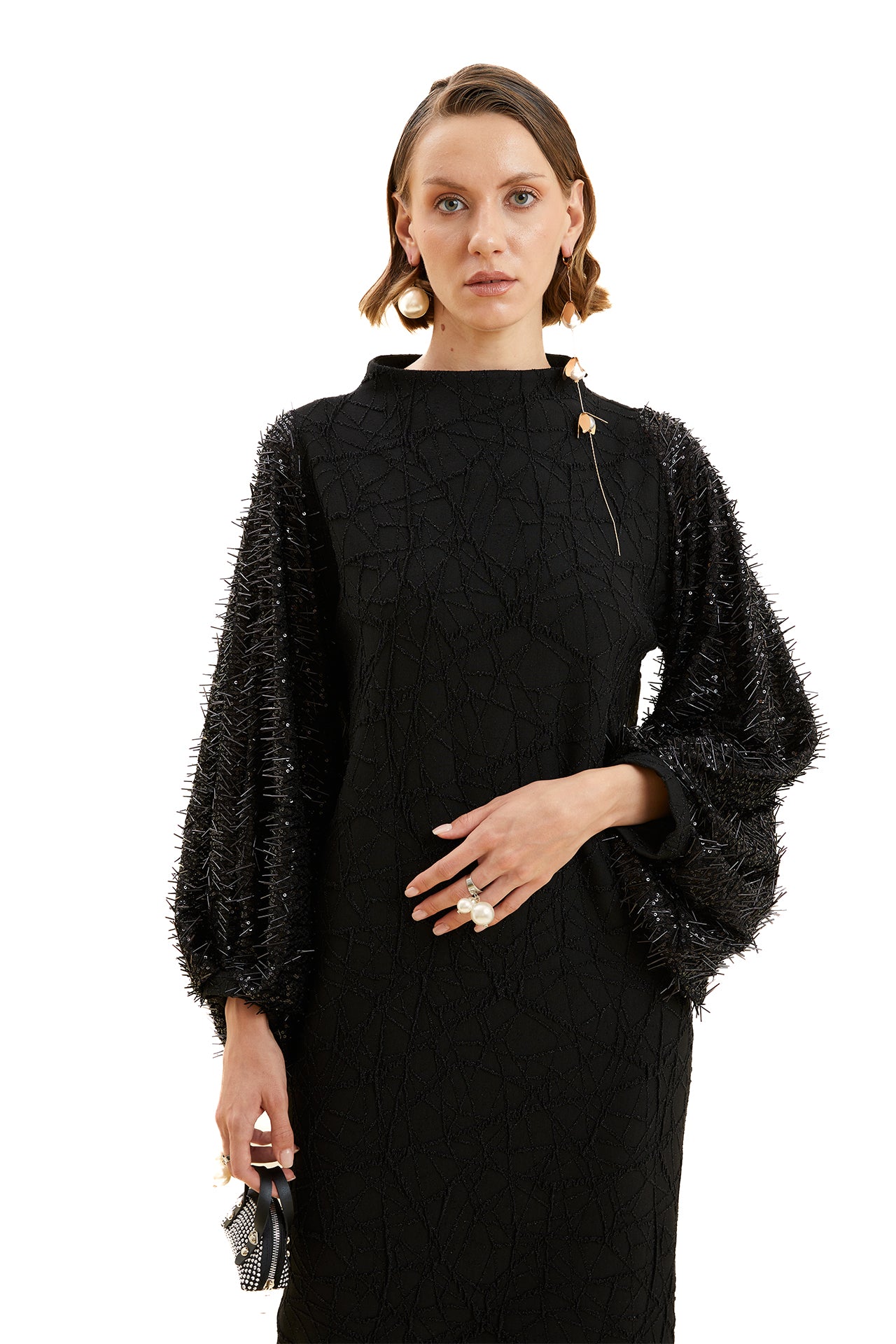 Stone Embroidered Dress