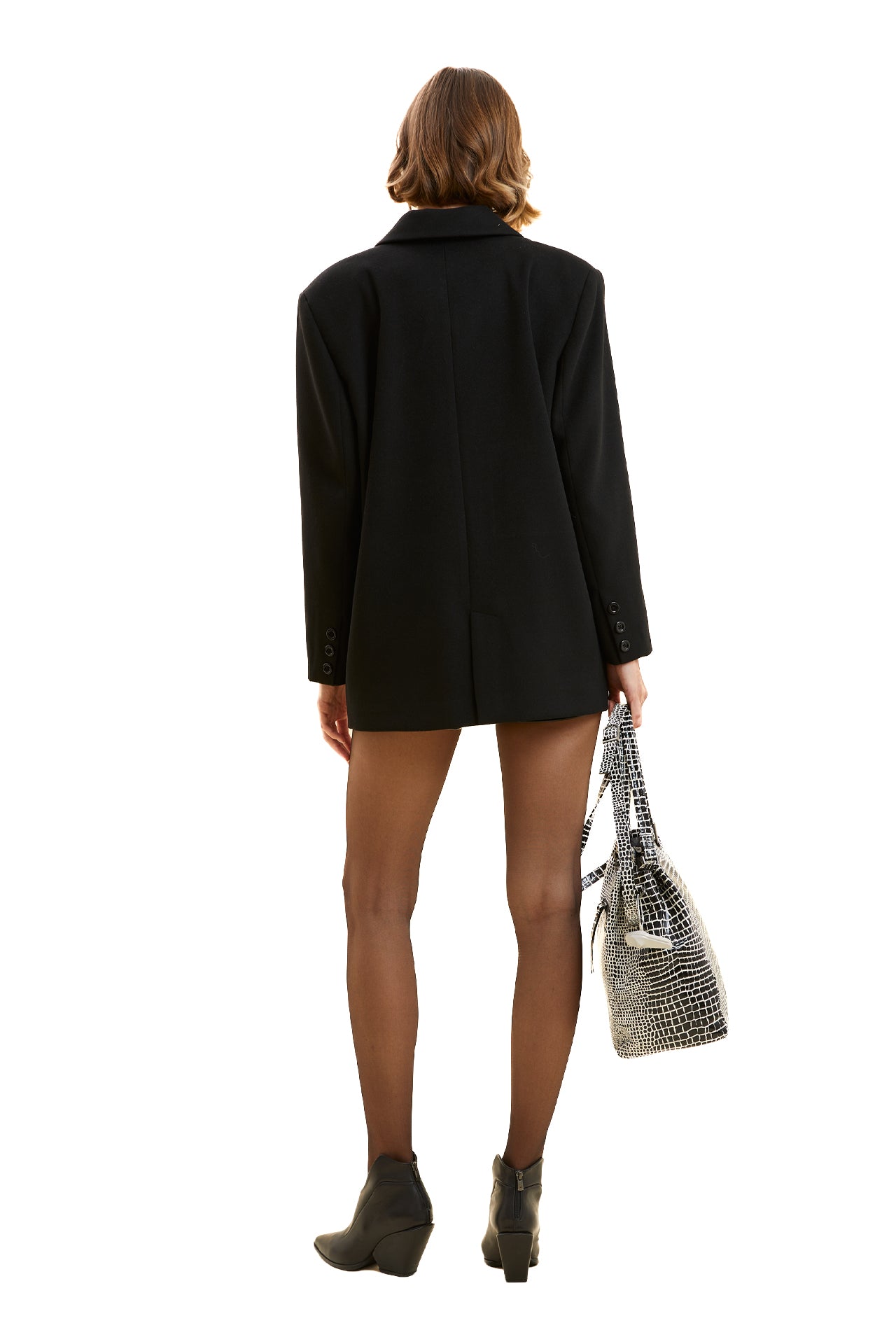 Accessorized Double-Breasted Jacket