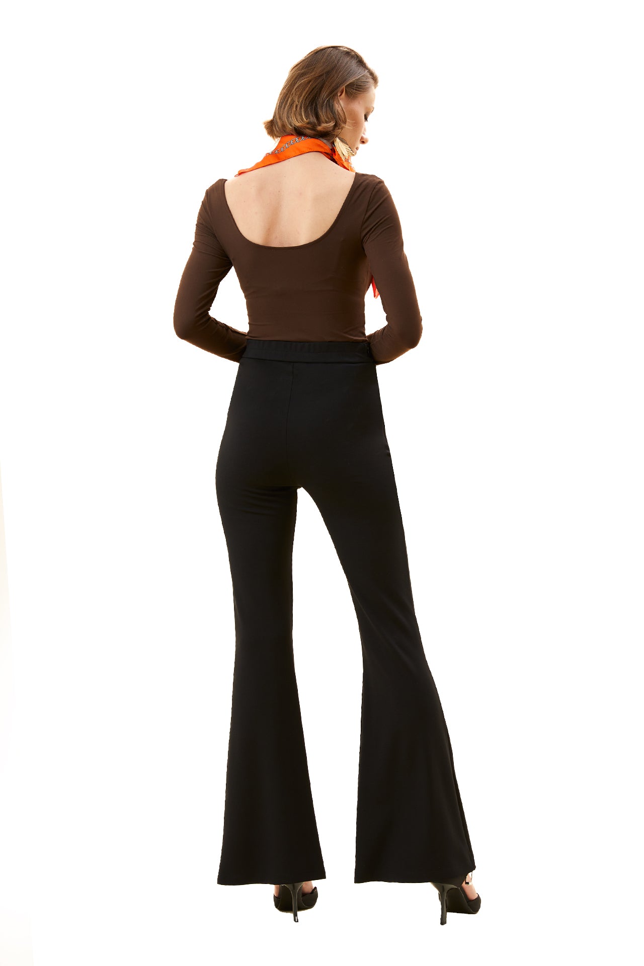 Knitted Bell-bottom Trousers