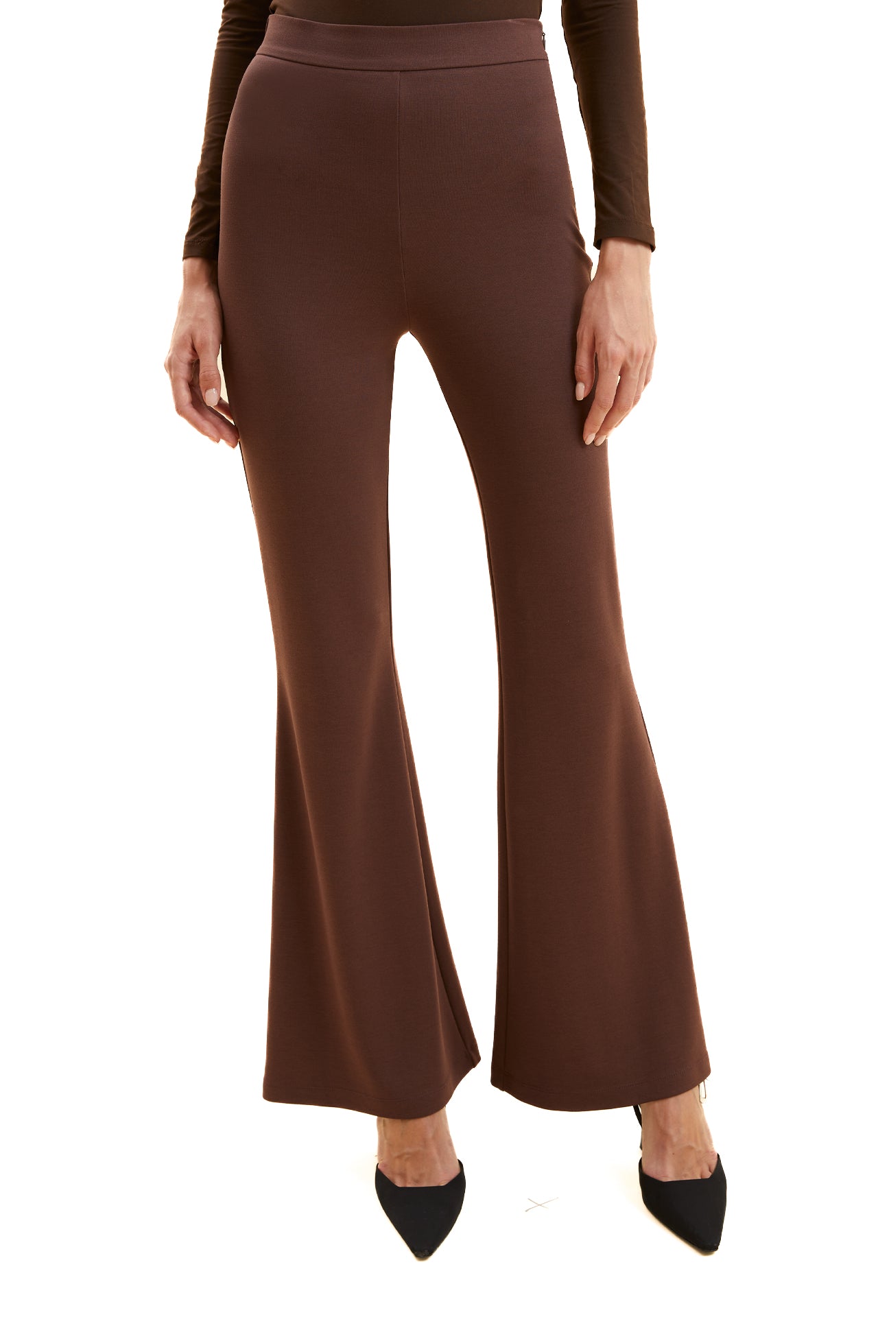 Knitted Bell-bottom Trousers