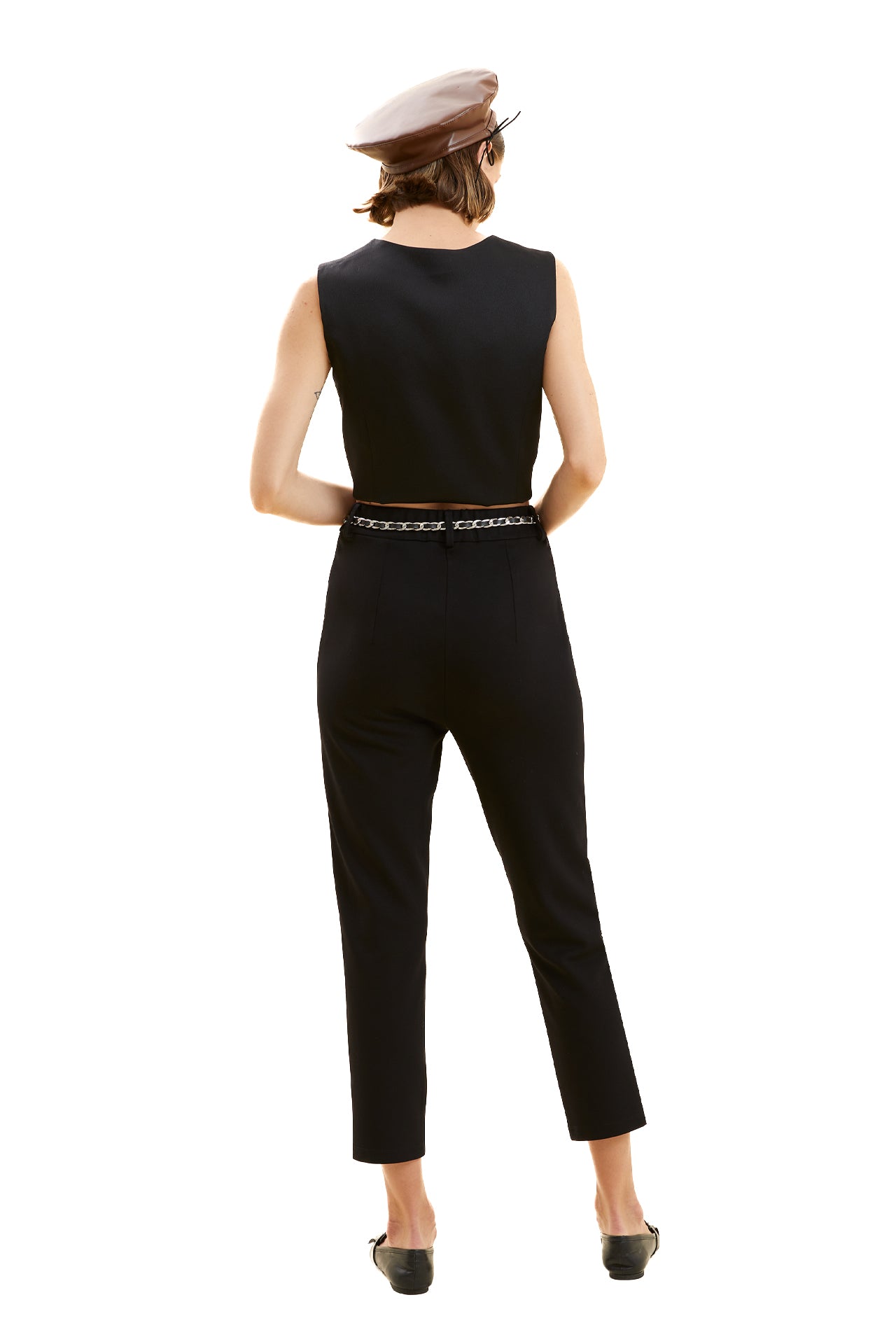 Belted Knitted Pencil Pants