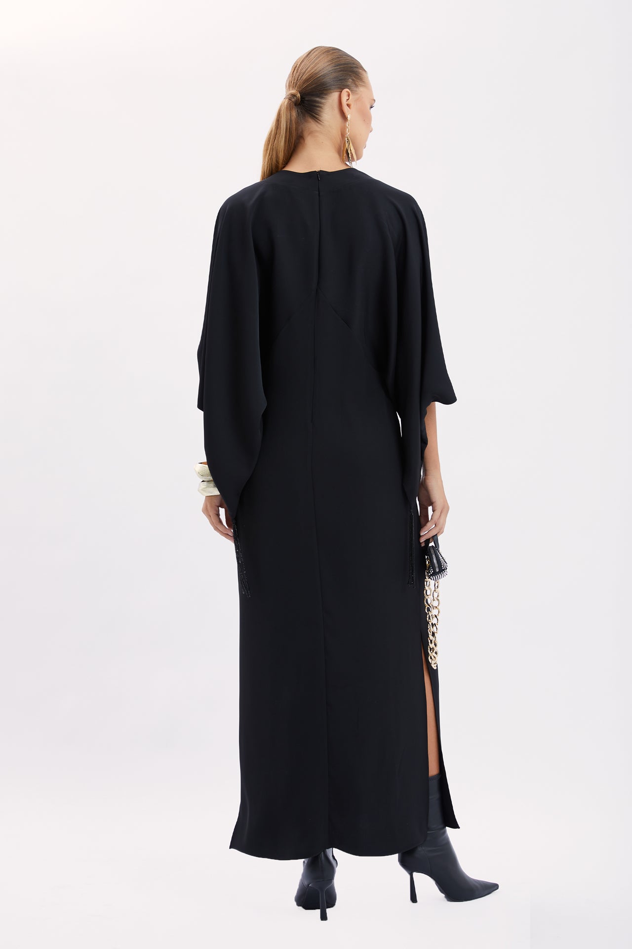 Embroidered Collar Dress