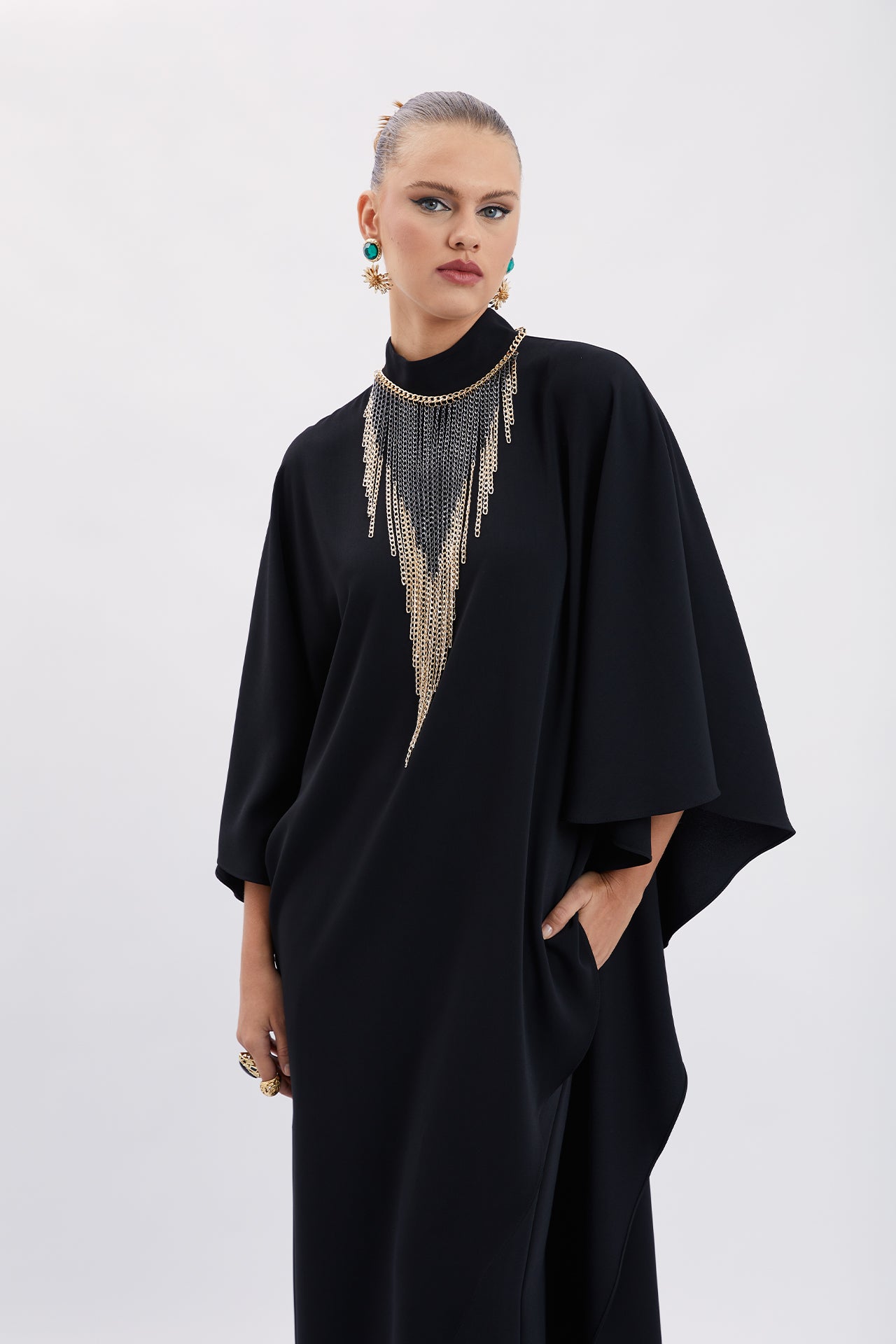 Necklace Accessory Trouser Set