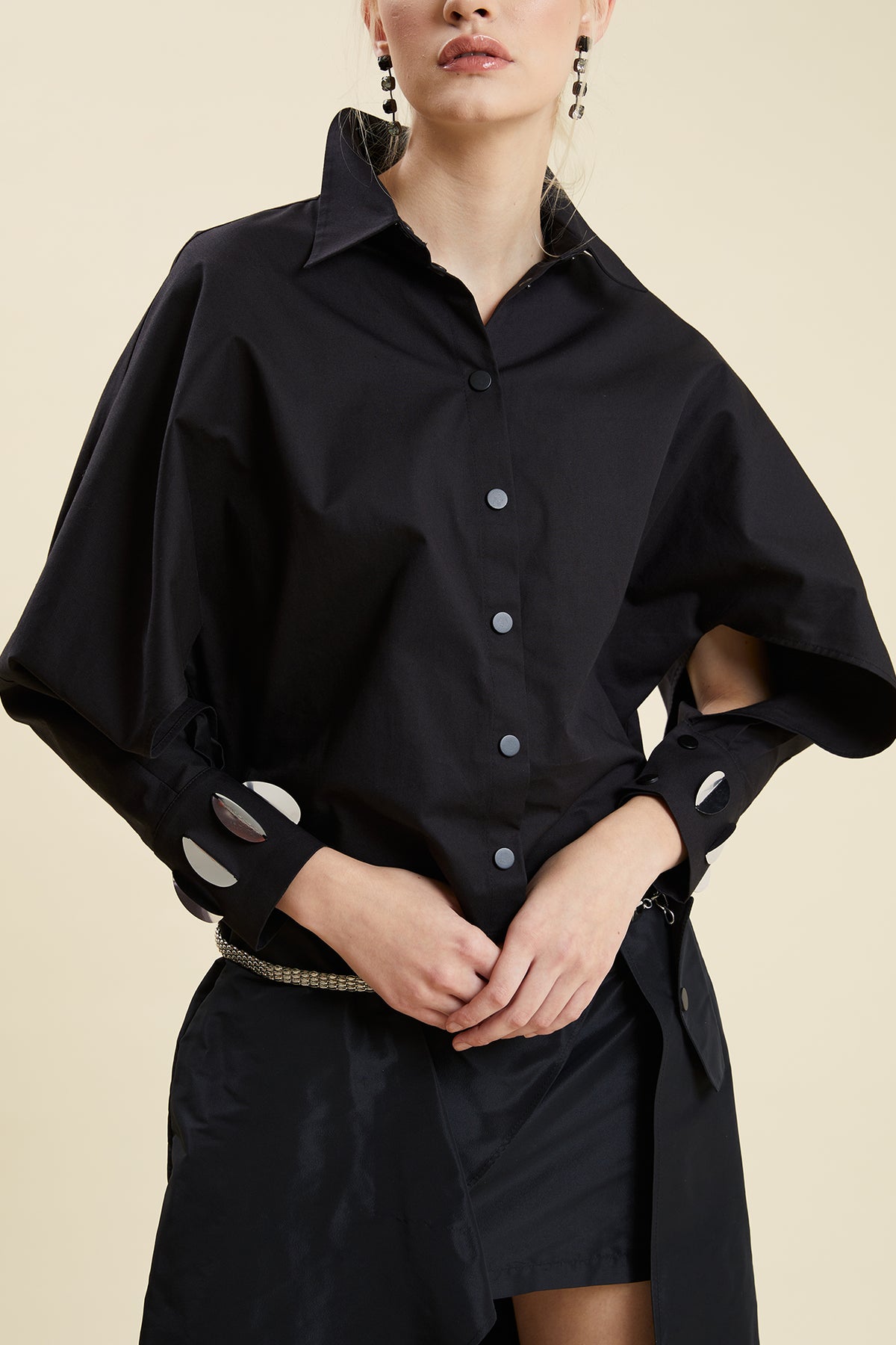 Classic Button-Down Long-Sleeve Shirt