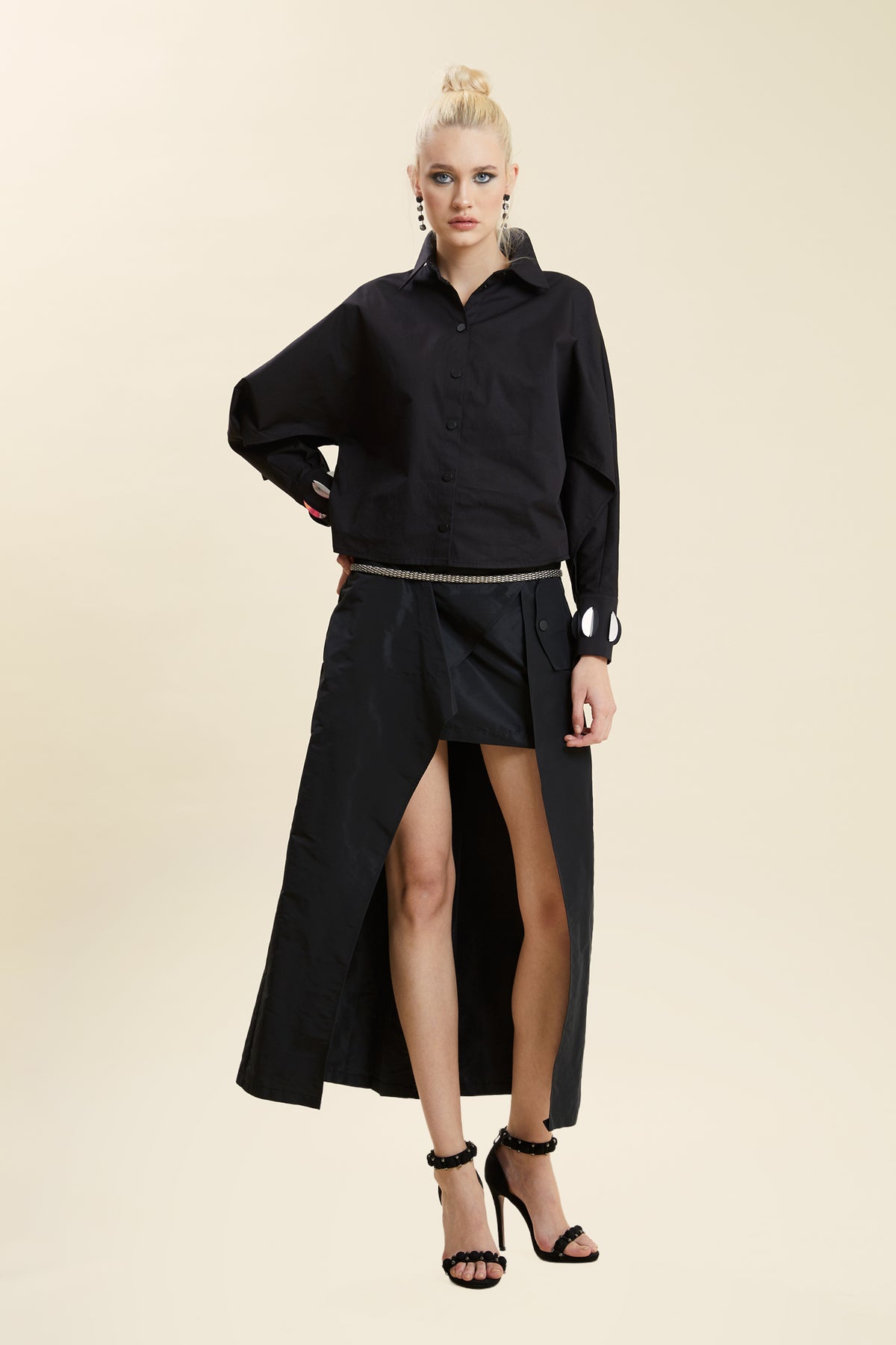 Classic Button-Down Long-Sleeve Shirt