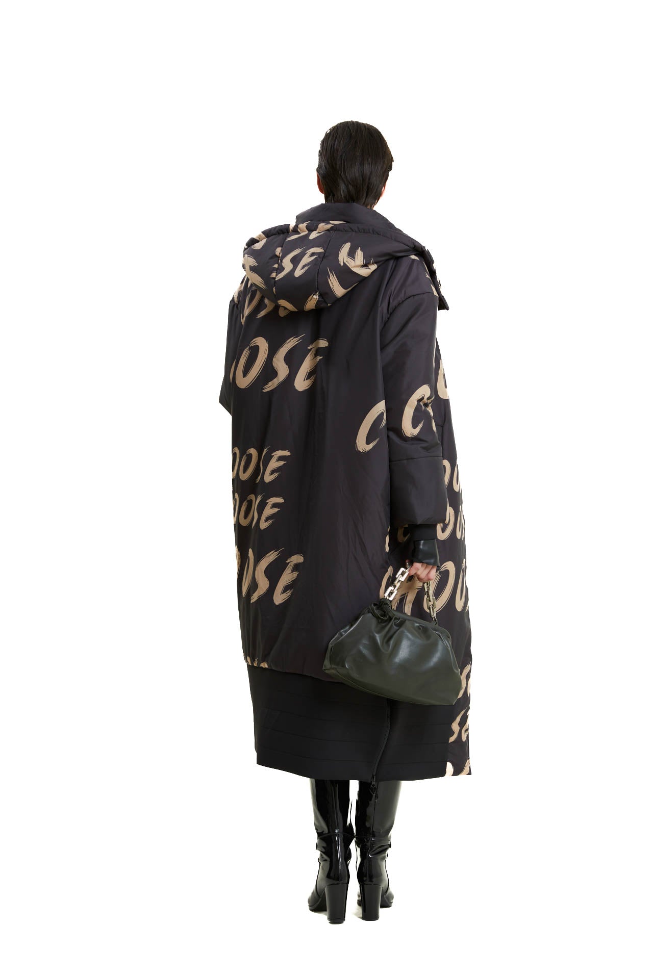 Long Hooded Puffer Jacket