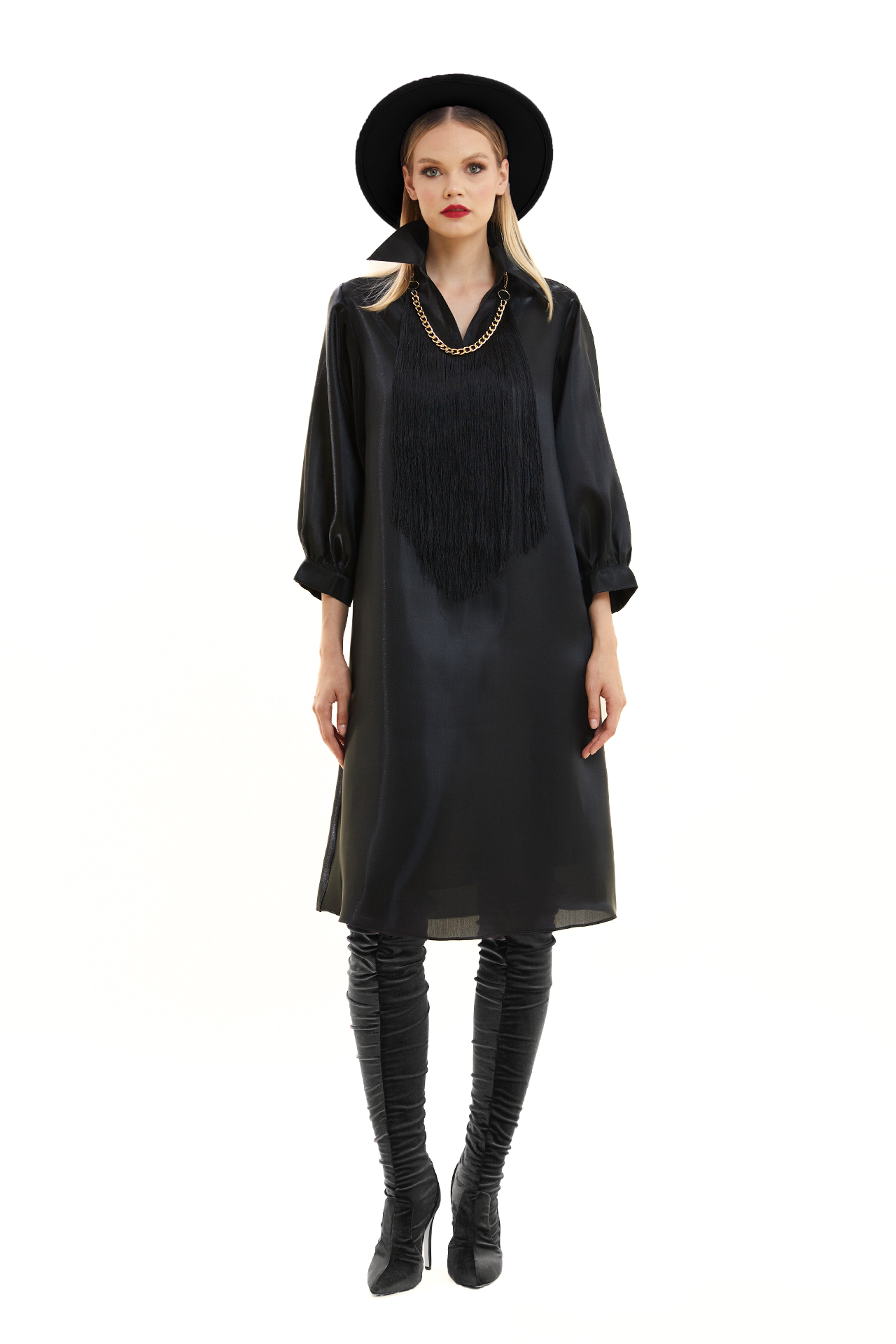 Organza Dress with Necklace