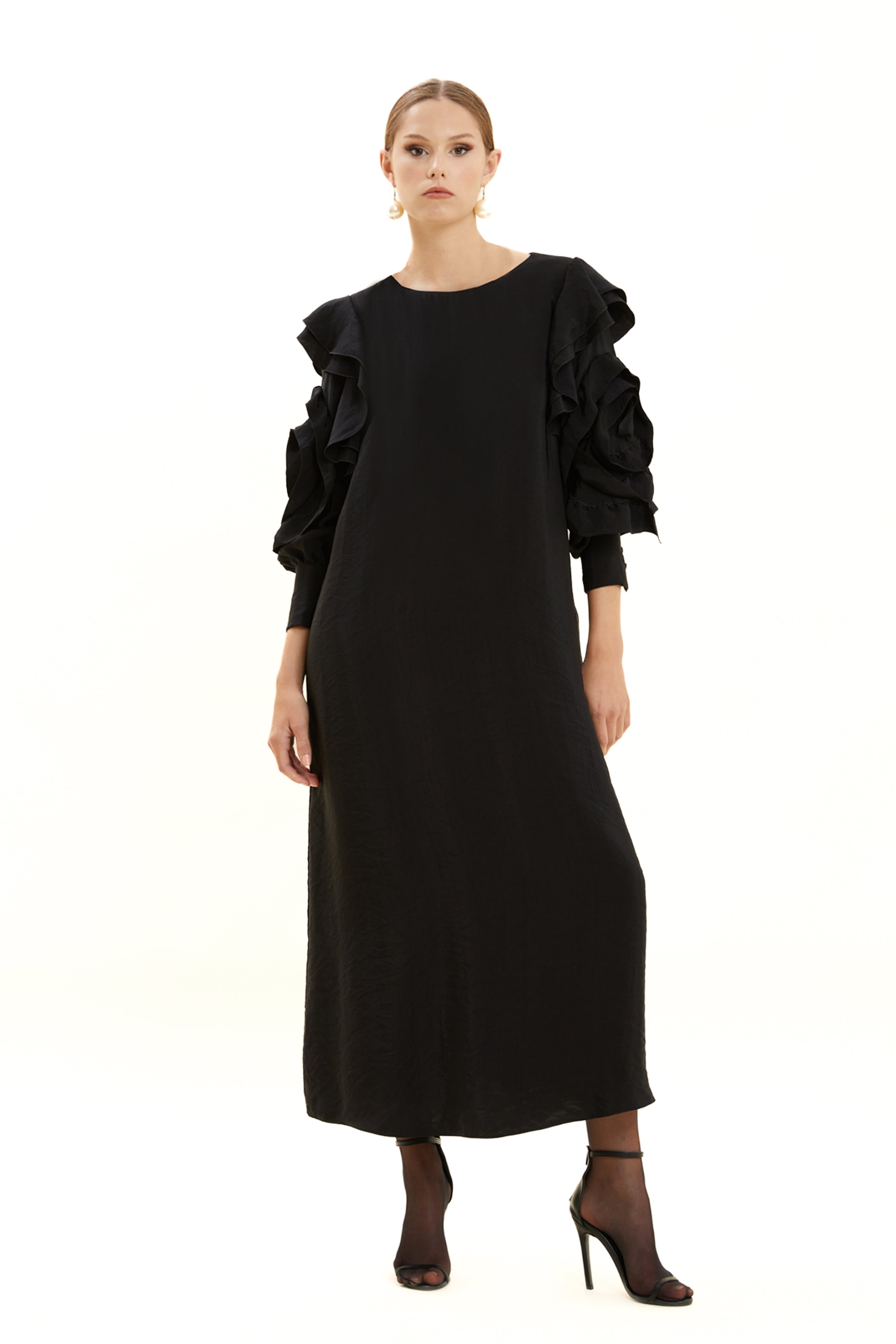 Sleeve Detailed Cocktail Dress