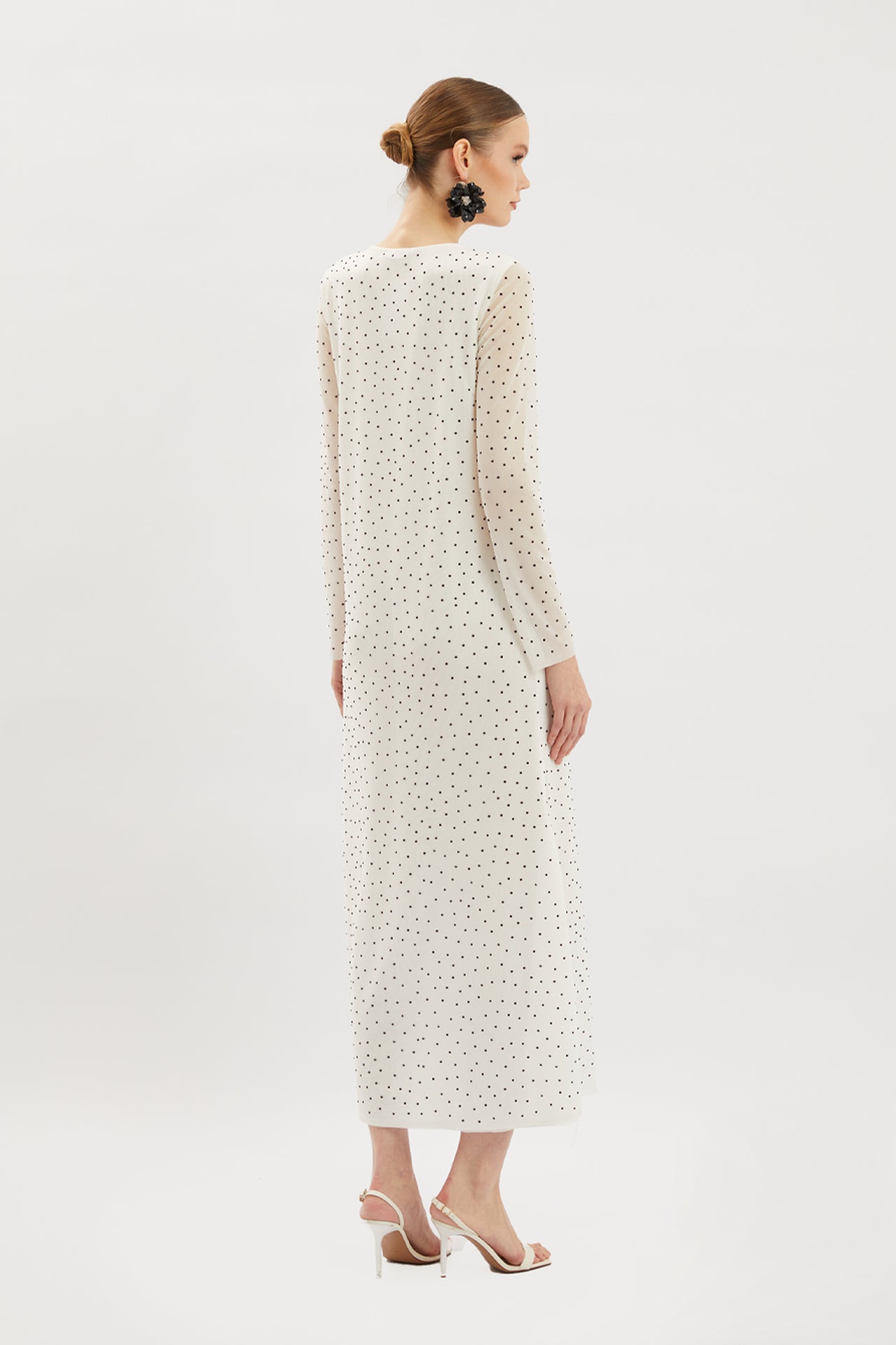 Dress with Stone Embellishing Details