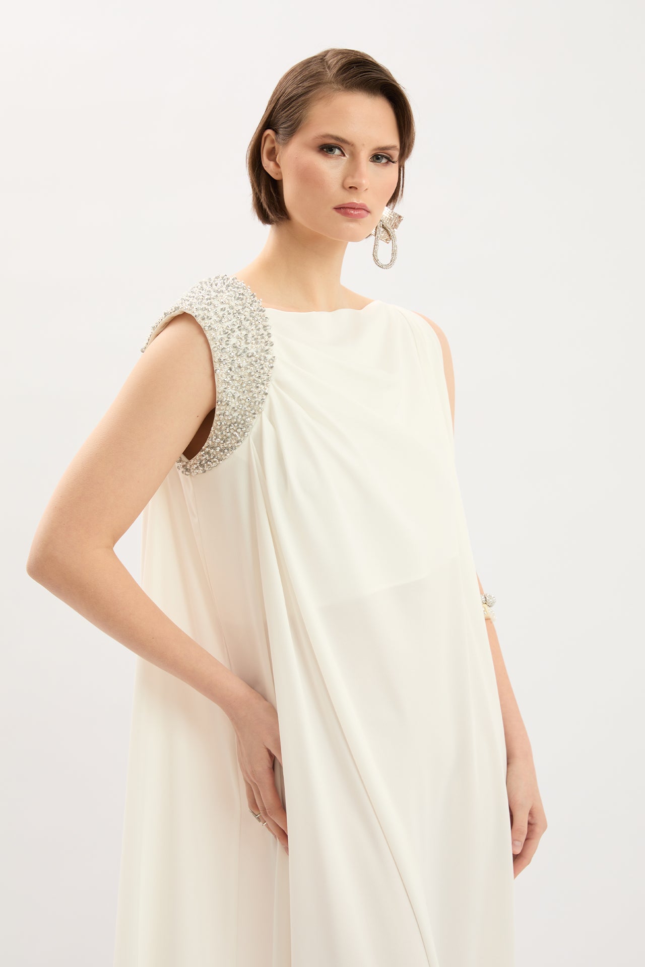 Embroidered Evening Dress