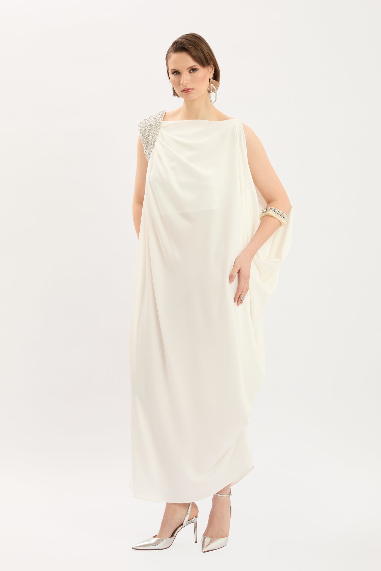 Embroidered Evening Dress