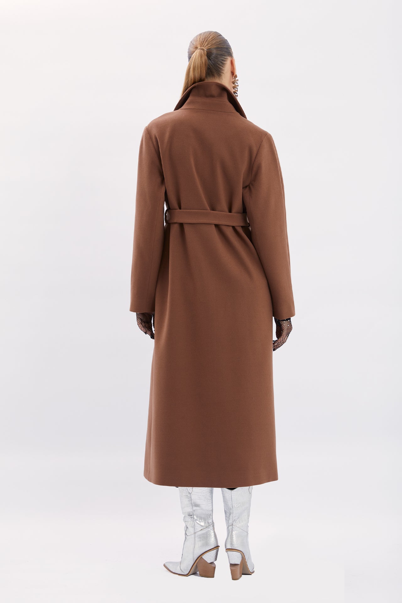 Belted Coat with Belt Detail