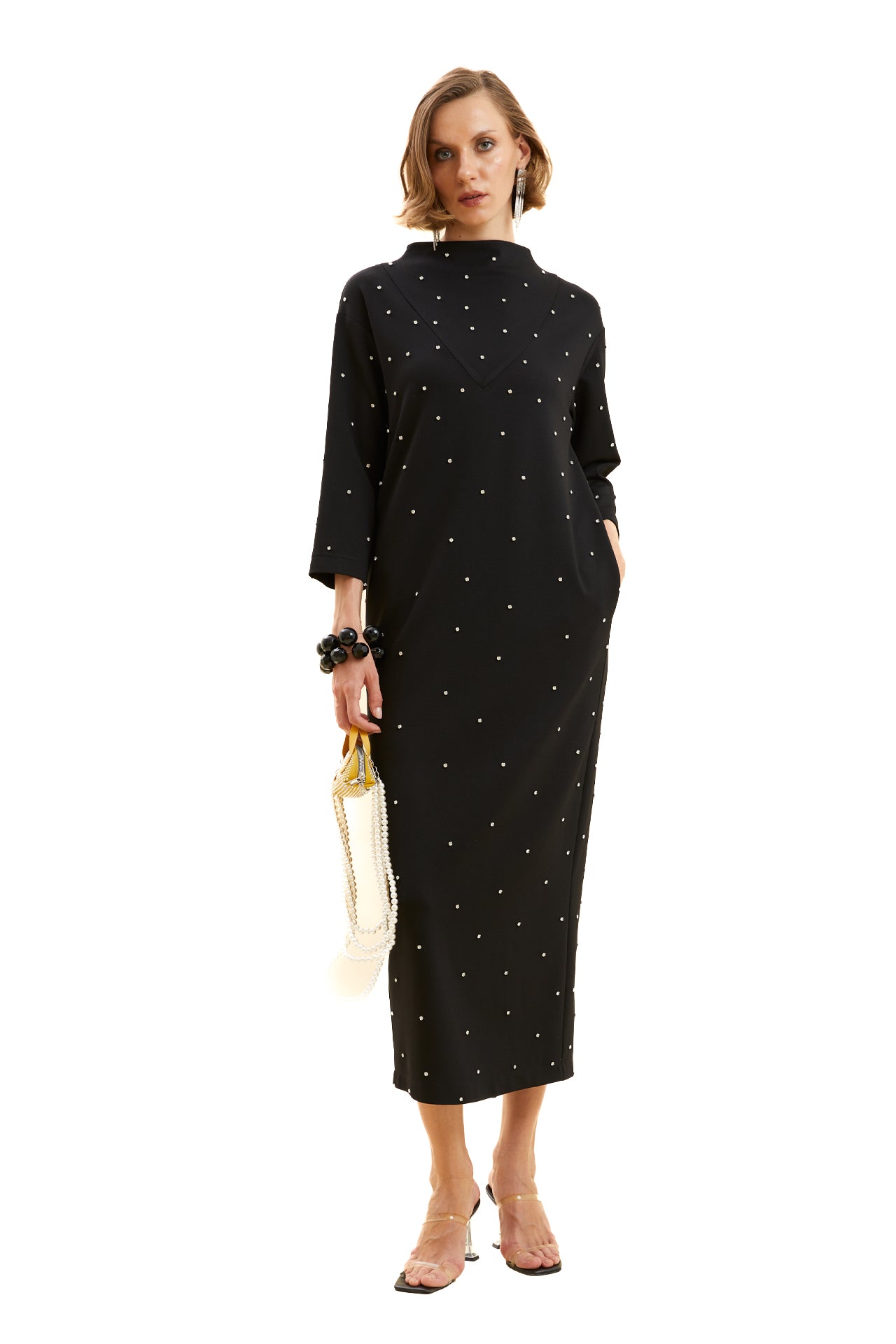 Stone Embroidered Dress