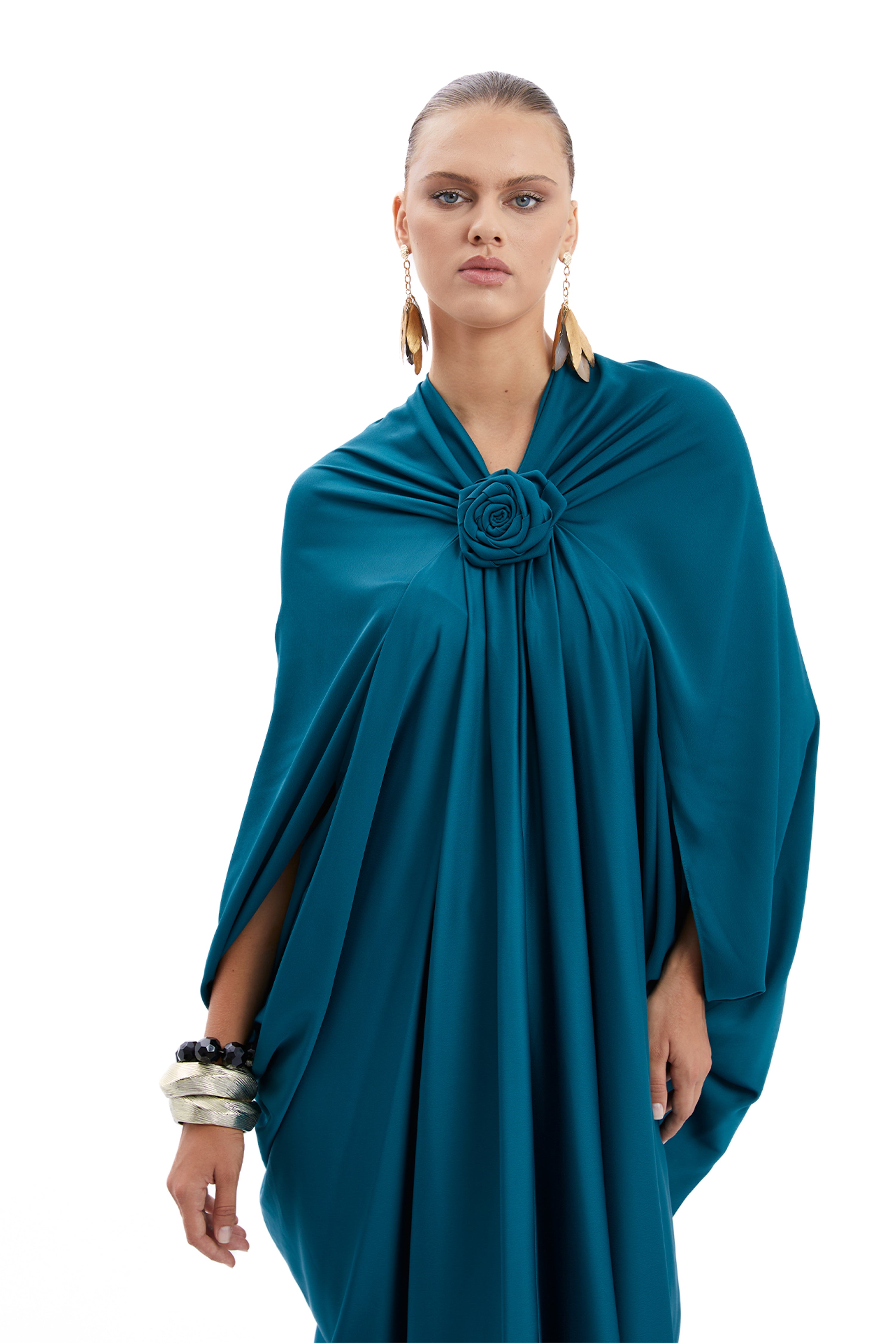 Rose-Detailed Dress