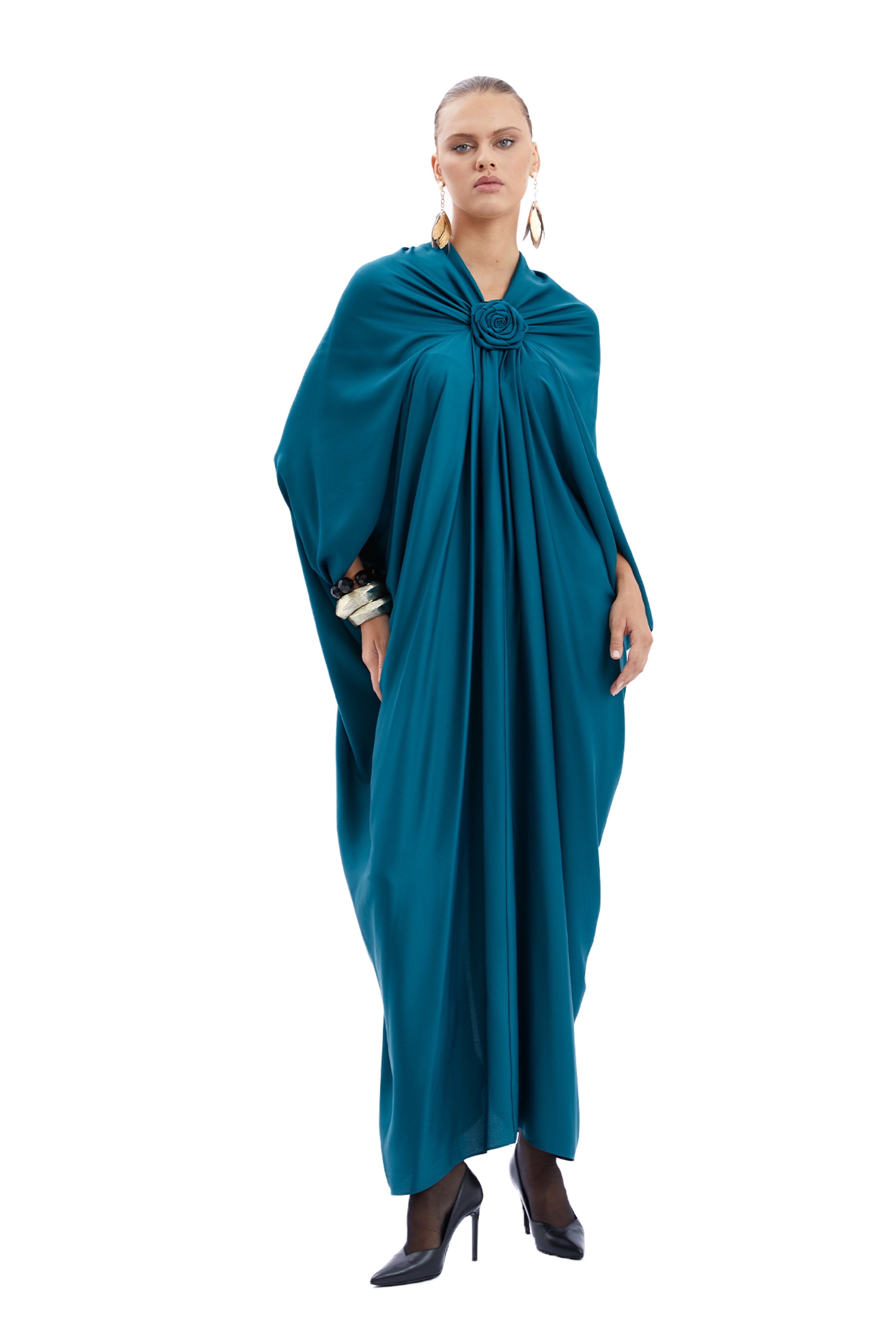 Rose-Detailed Dress