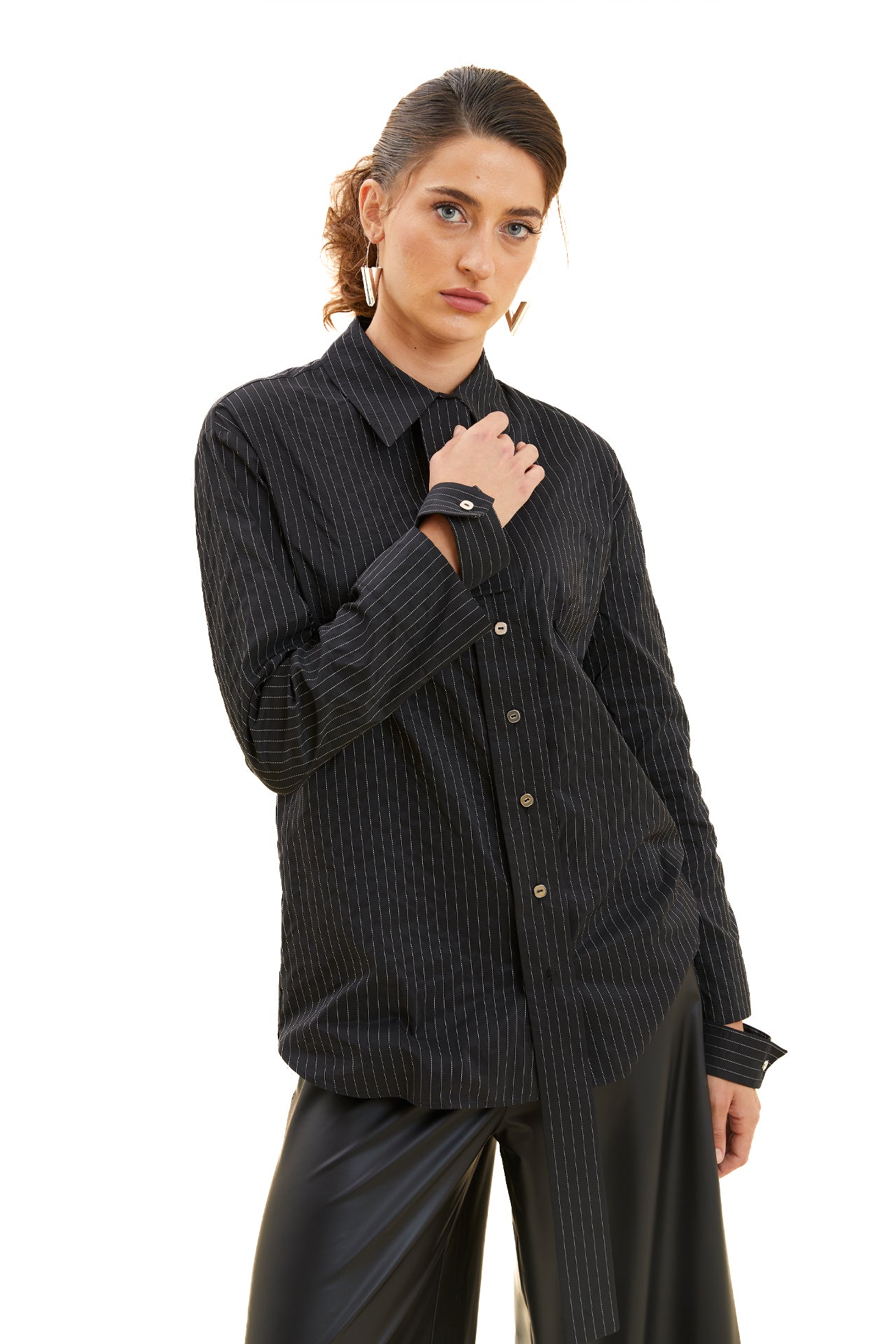 Striped Taffeta Shirt