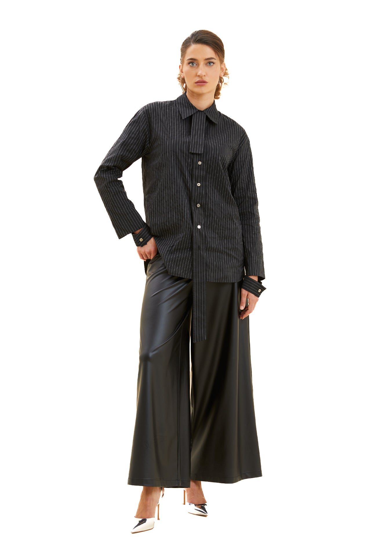 Striped Taffeta Shirt