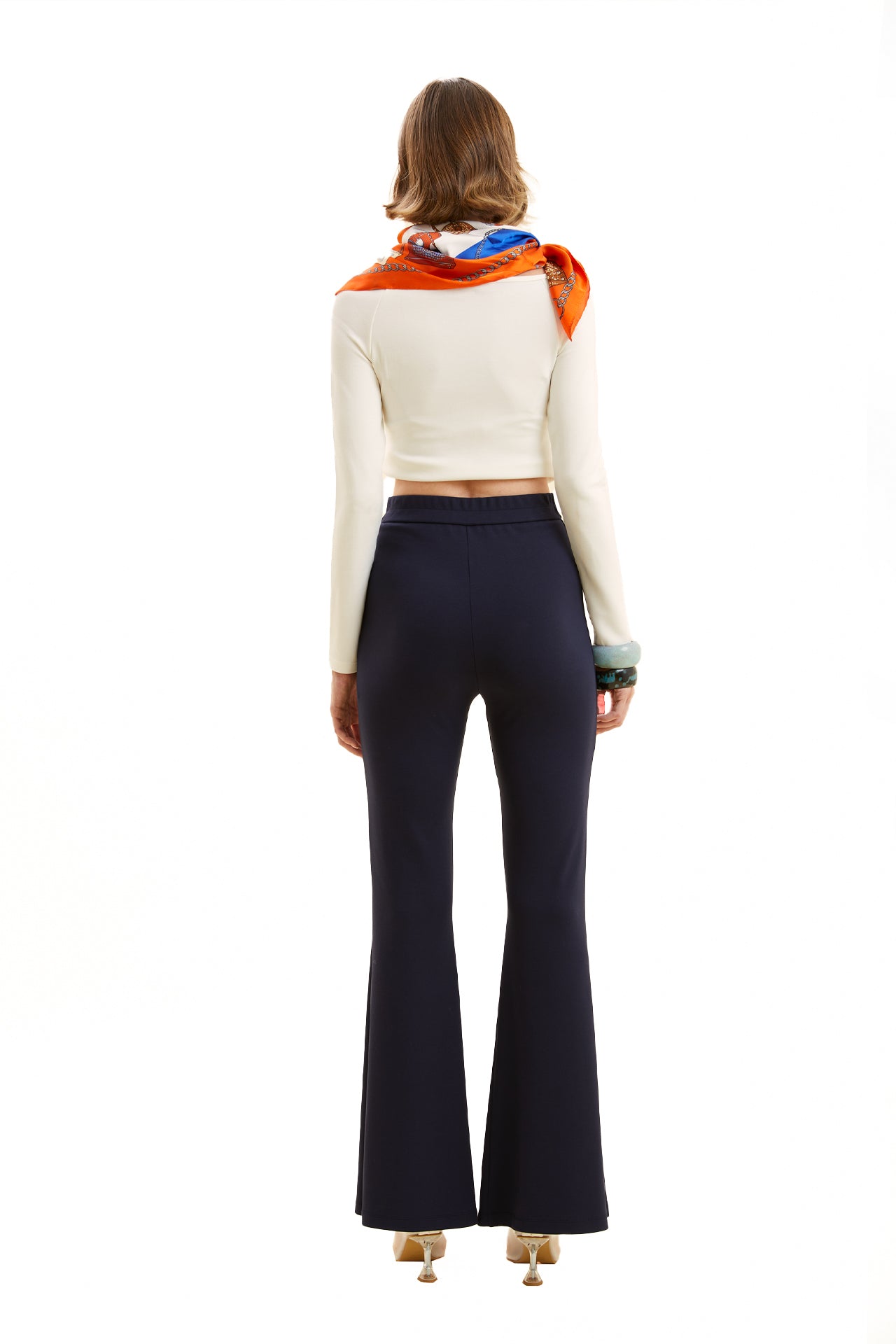 Knitted Bell-bottom Trousers