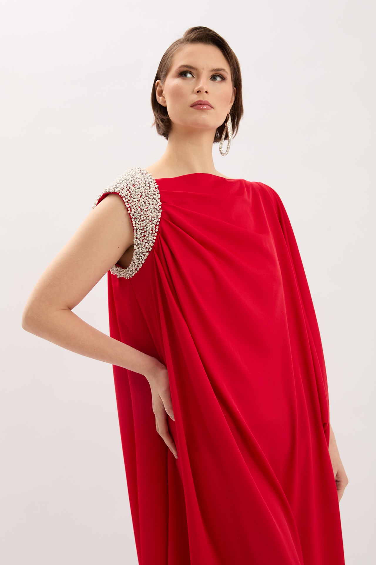 Embroidered Evening Dress