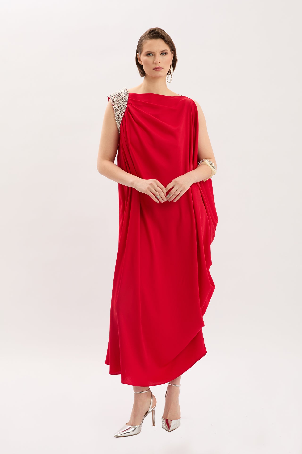 Embroidered Evening Dress